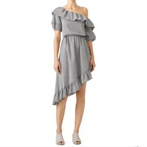 Loveshackfancy Gingham Haley Off Shoulder Dress Size S